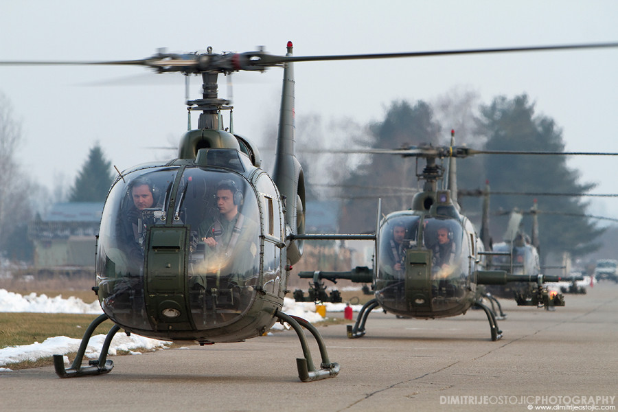 Senke - Shadows / Sa-341 Gazelle © Dimitrije Ostojic