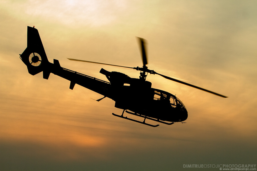 Senke - Shadows / Sa-341 Gazelle © Dimitrije Ostojic