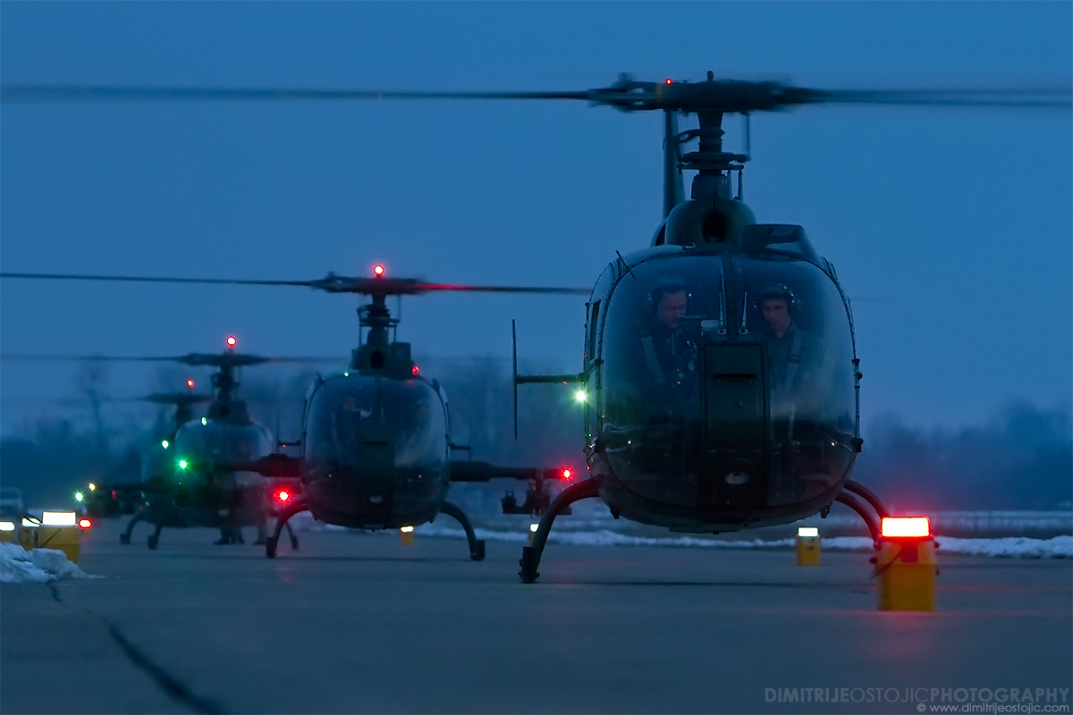 Senke - Shadows / Sa-341 Gazelle © Dimitrije Ostojic