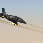 G-4 Super Galeb firing 57mm unguided rockets