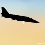 Soko J-22 Orao firing 23mm cannon shells