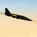 Soko J-22 Orao firing 57mm unguided rockets