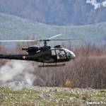 Aerospatiale (Soko) SA-342L GAMA (Gazelle) firing SA-3 / 9M14M Malyutka missile